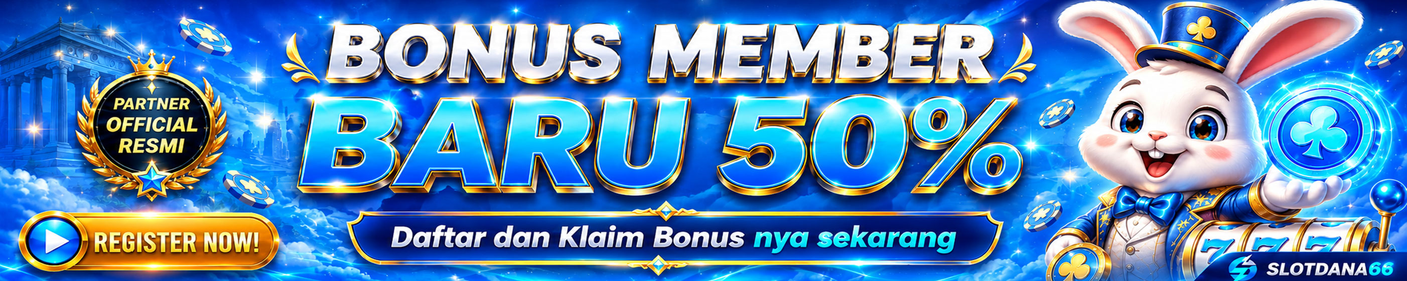 BONUS MEMBER BARU 50 %